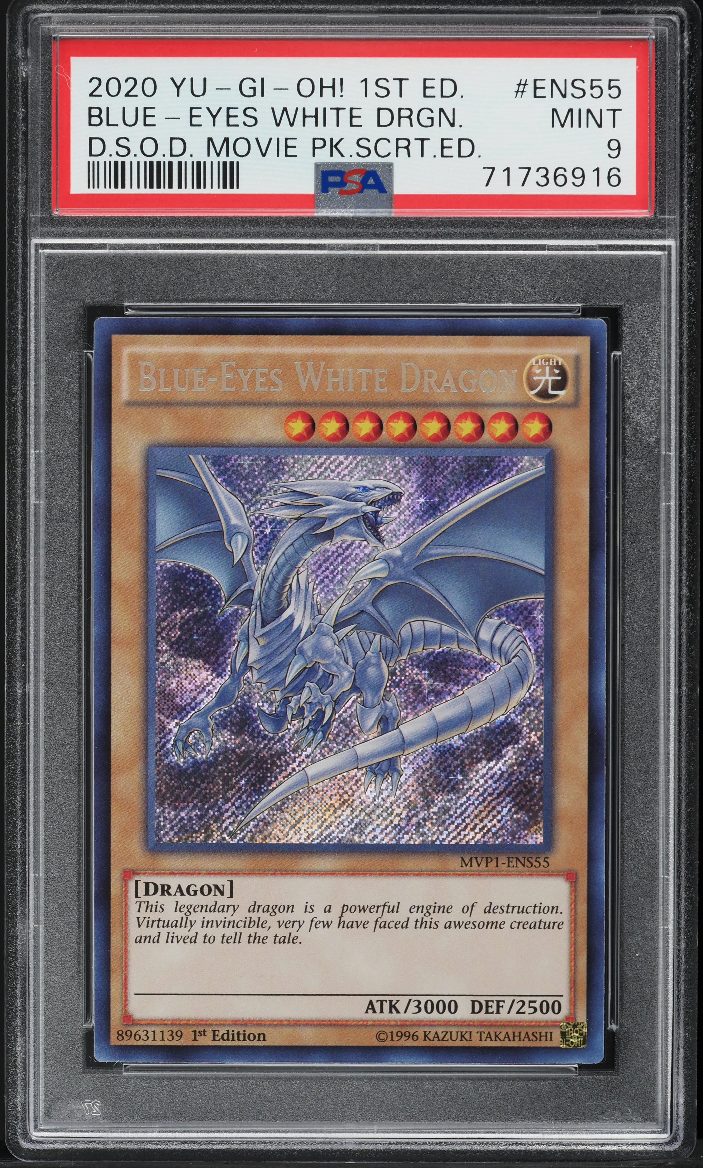 2020 Yu-Gi-Oh! Dark Side Dimensions Movie Secret Blue-Eyes White