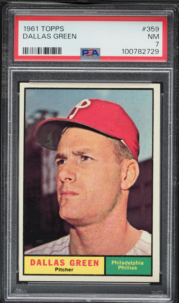1961 Topps Dallas Green #359 PSA 7 NRMT