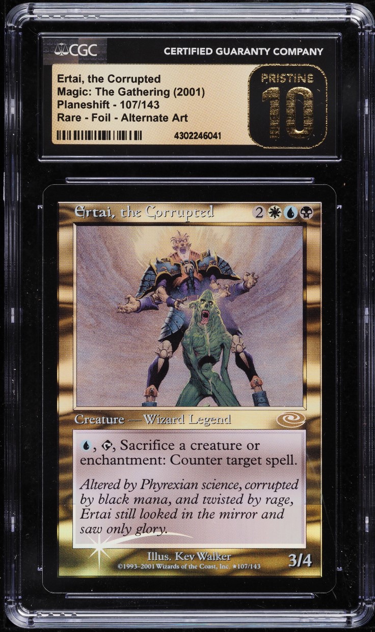 2001 MTG Planeshift Foil Alt Art Ertai, The Corrupted #107