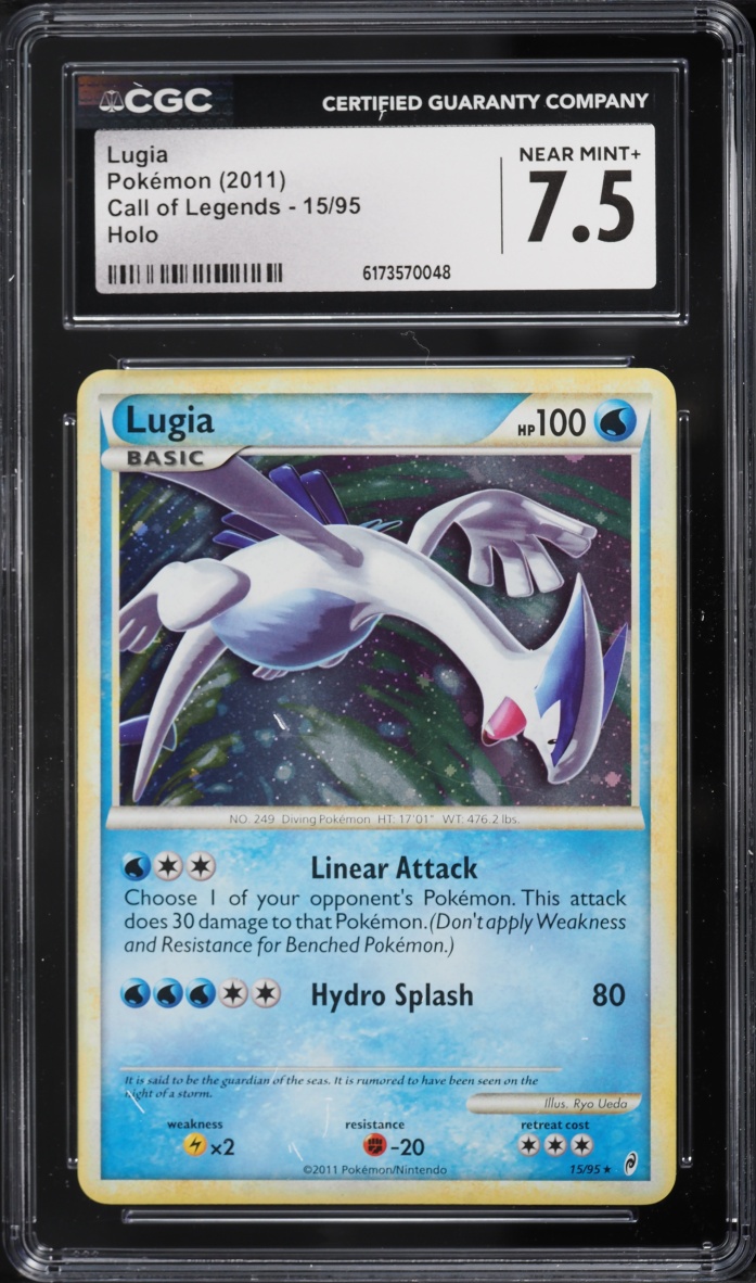 2011 Pokemon Call Of Legends Holo Lugia #15 CGC 7.5 NRMT+
