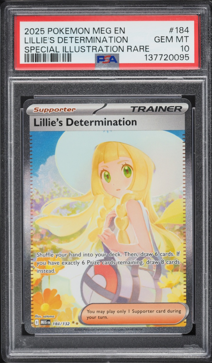 2025 Pokemon Mega Evolution SIR Lillie's Determination #184 PSA 10 GEM MINT