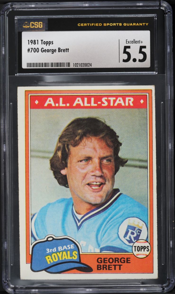 1981 Topps George Brett ALL-STAR #700 CSG 5.5 EX+