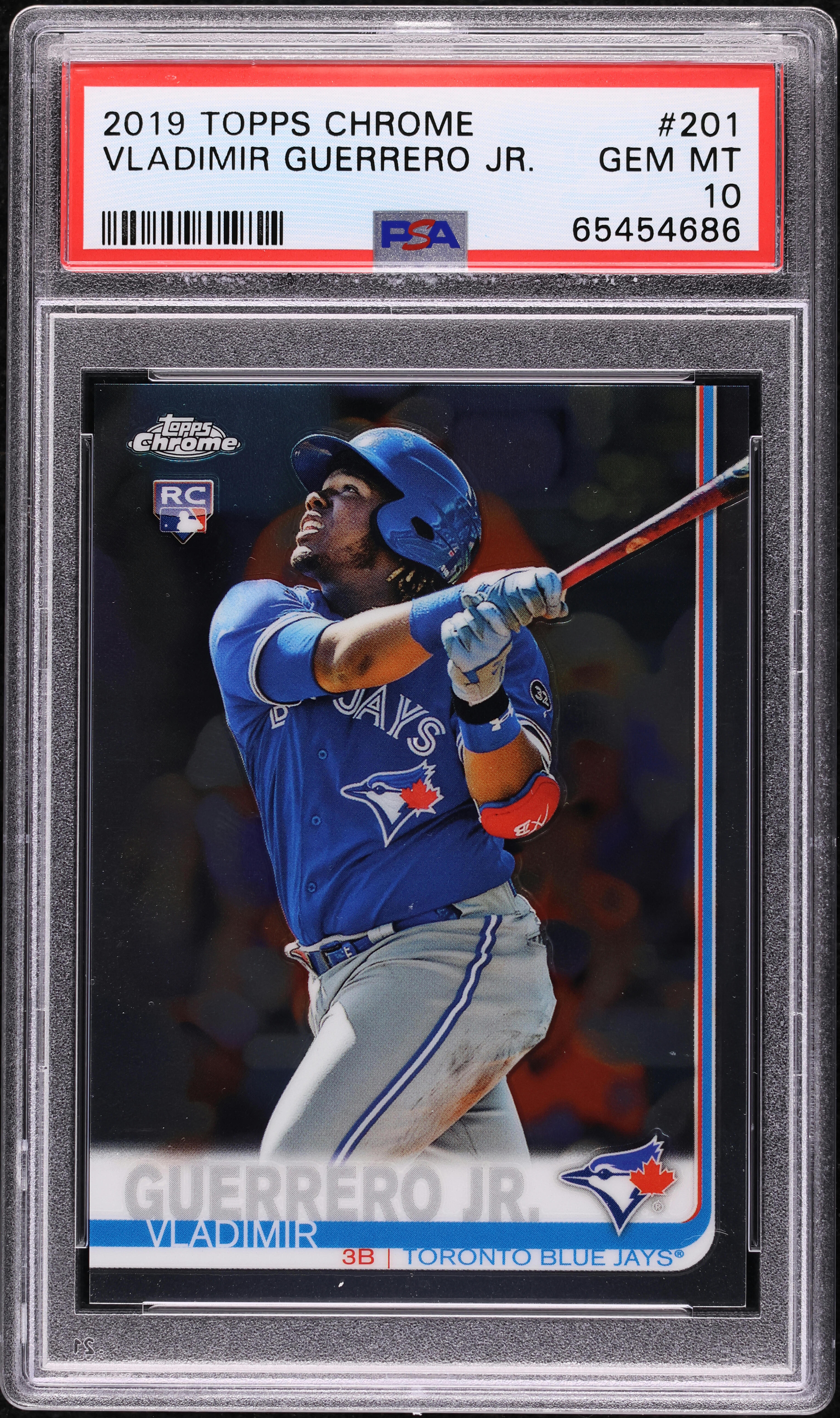 2019 Topps Chrome Vladimir Guerrero Jr. ROOKIE #201 PSA 10