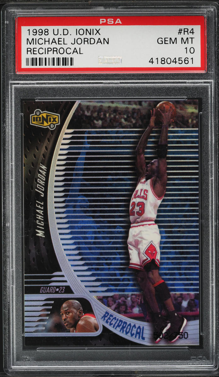1998 Upper Deck Ionix Reciprocal Michael Jordan /750 #R4 PSA 10 GEM MINT