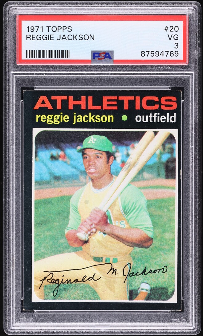 1971 Topps Reggie Jackson #20 PSA 3 VG