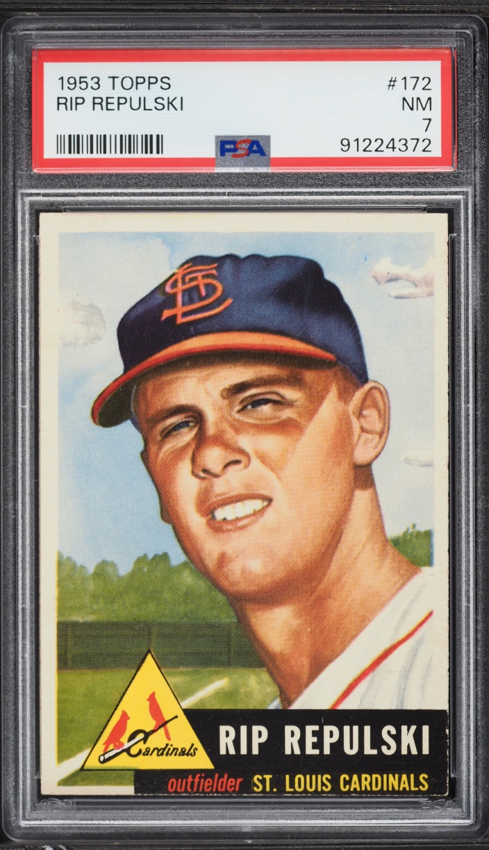 1953 Topps Rip Repulski #172 PSA 7 NRMT