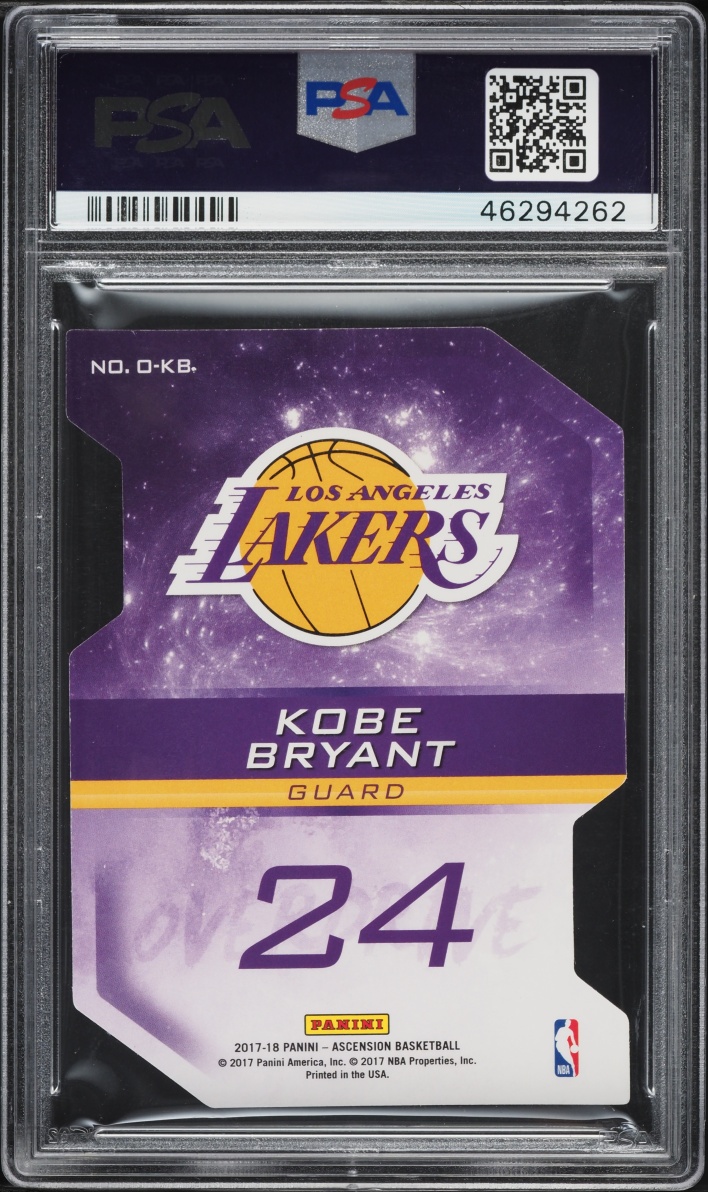2017 Panini Ascension Overdrive Die-Cuts Kobe Bryant #O-KB PSA 10 GEM MINT