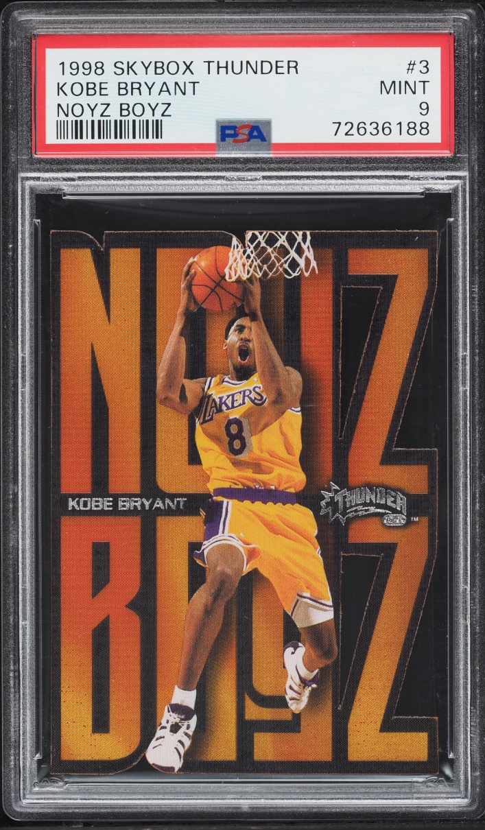 1998 Skybox Thunder Noyz Boyz Die-Cut Kobe Bryant #3NB PSA 9 MINT