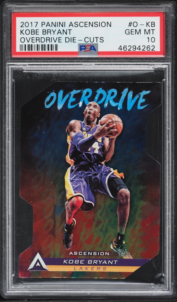 2017 Panini Ascension Overdrive Die-Cuts Kobe Bryant #O-KB PSA 10 GEM MINT