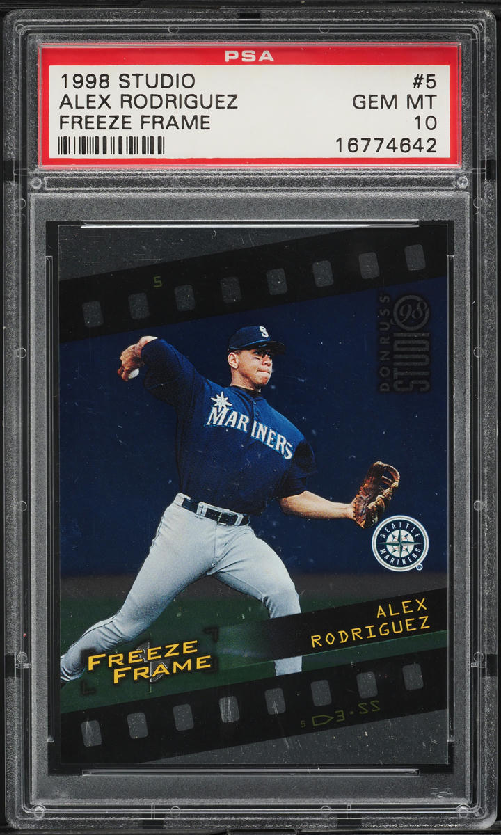 1998 Studio Freeze Frame Alex Rodriguez /4500 #5 PSA 10 GEM MINT