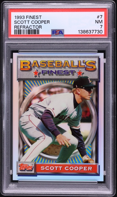 1993 Finest Refractor Scott Cooper #7 PSA 7 NRMT - Photo 1
