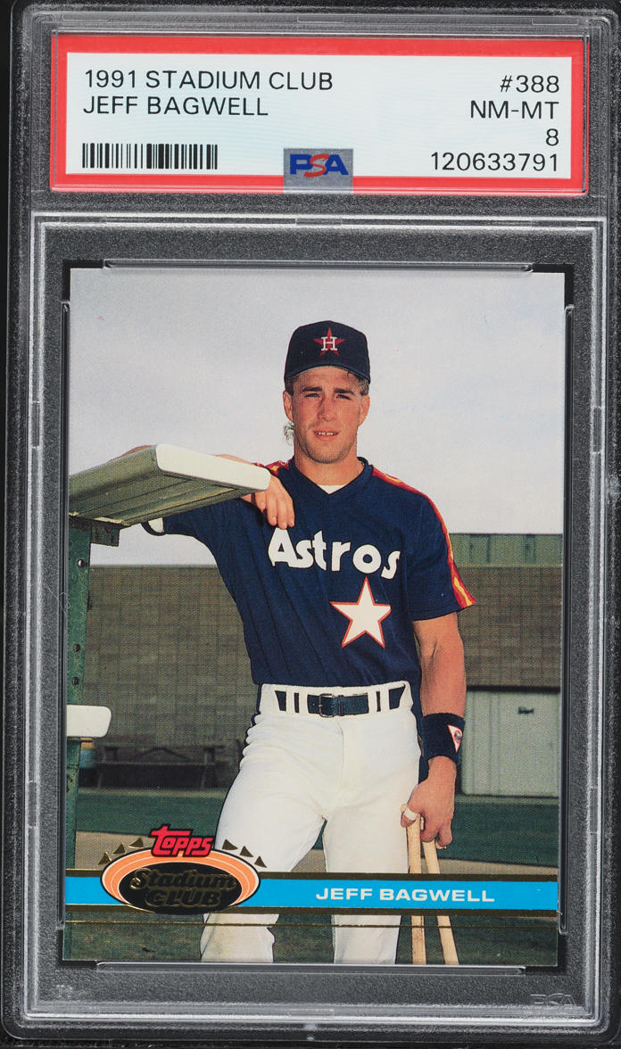 1991 Stadium Club Jeff Bagwell ROOKIE #388 PSA 8 NM-MT