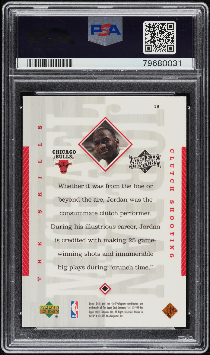 1999 Upper Deck MJ Athlete Of the Century Michael Jordan #19 PSA 10 GEM MINT
