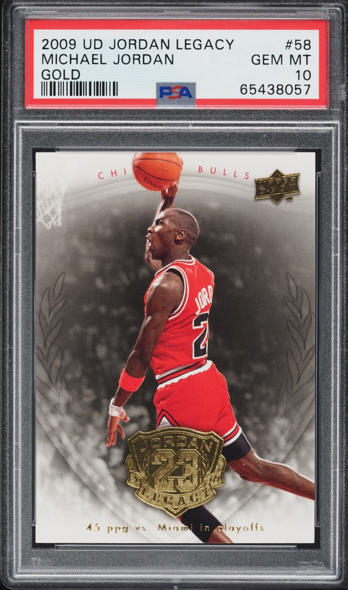 2009 Upper Deck Legacy Gold Michael Jordan #58 PSA 10 GEM MINT