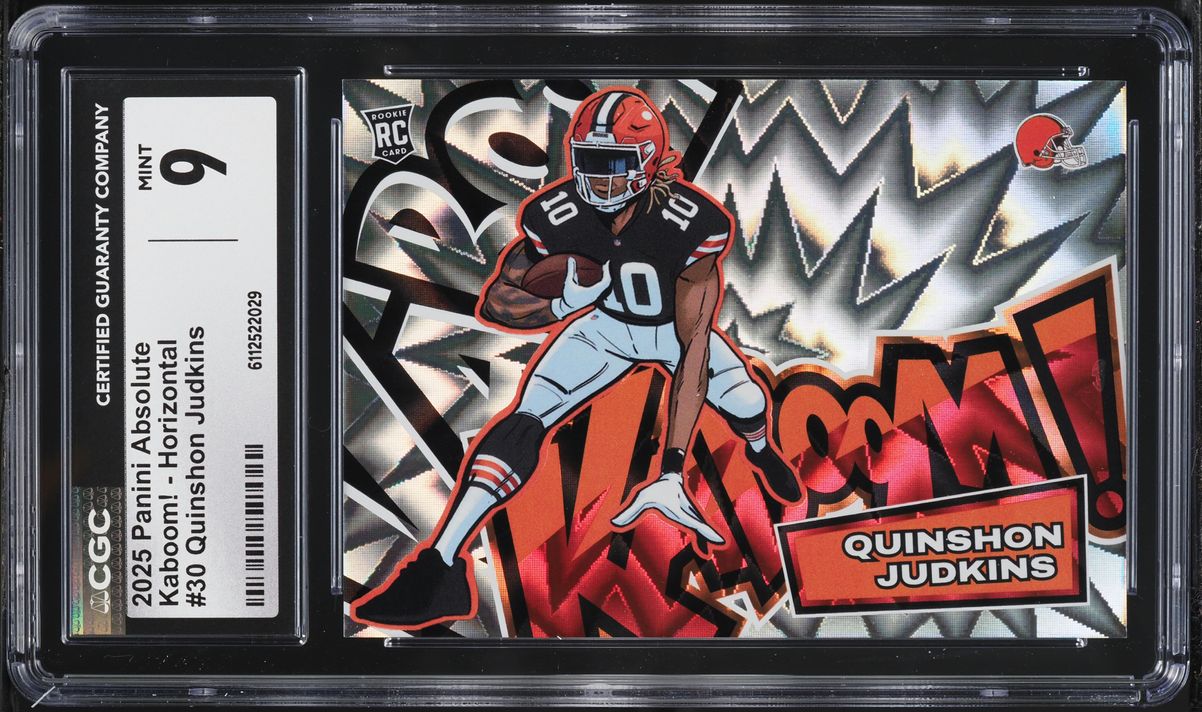 2025 Absolute Kaboom! Horizontal Quinshon Judkins ROOKIE #30 CGC 9 MINT