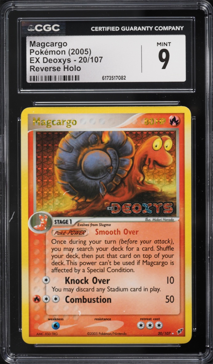 2005 Pokemon EX Deoxys Reverse Holo Magcargo #20 CGC 9 MINT