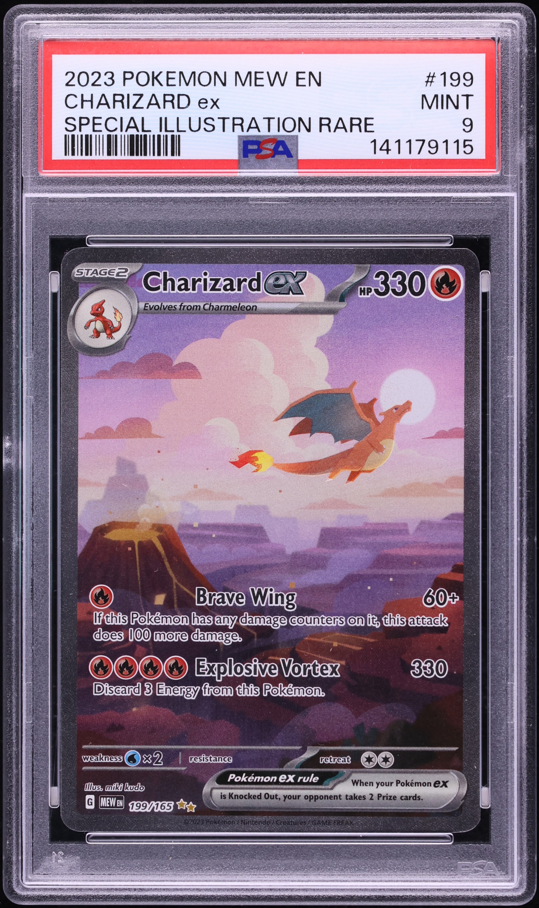 2023 Pokemon Scarlet & Violet 151 SIR Charizard Ex #199 PSA 9 MINT