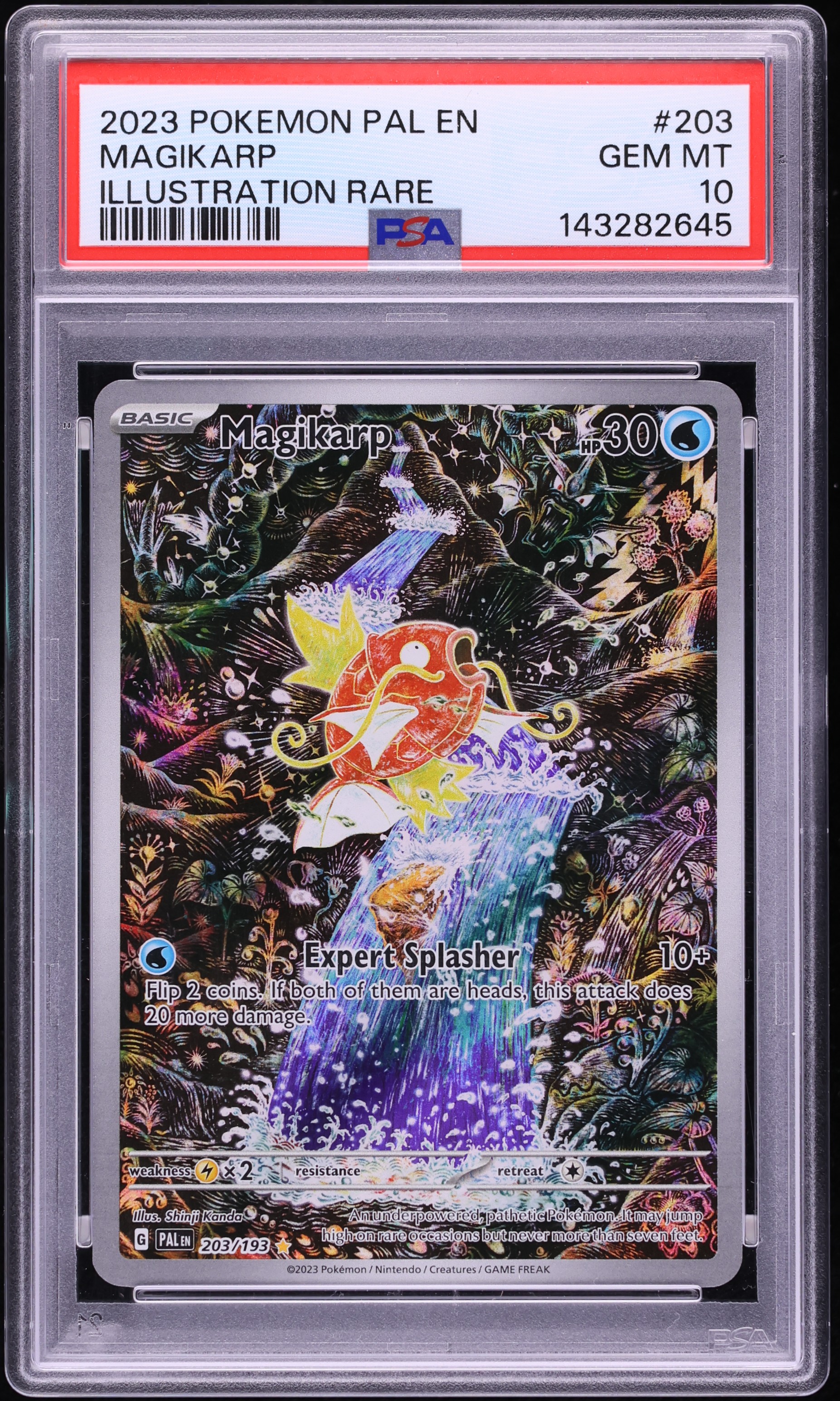 2023 Pokemon Scarlet & Violet Paldea Evolved IR Magikarp #203 PSA 10 GEM MINT