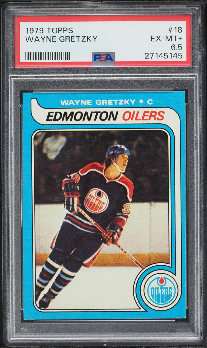 1979 Topps Hockey Wayne Gretzky ROOKIE #18 PSA 6.5 EXMT+