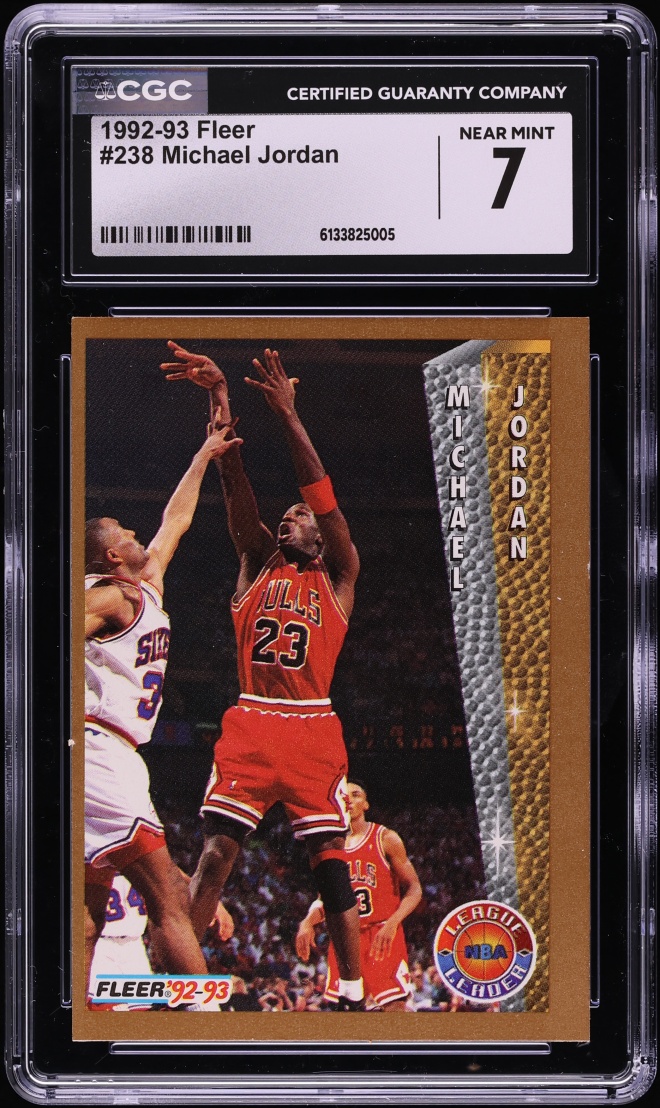 1992 Fleer Basketball Michael Jordan #238 CGC 7 NRMT