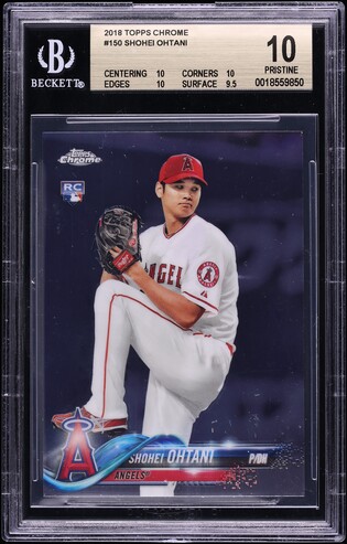 2018 Bowman Chrome Kanji Shohei Ohtani ROOKIE AUTO #1 BAS BGS 9.5