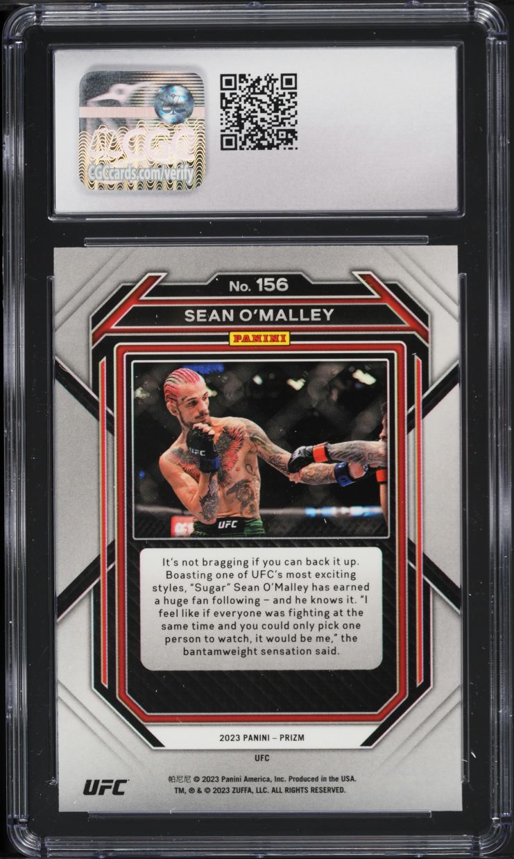 2023 Panini Prizm UFC Sean O'Malley #156 CGC 10 GEM MINT