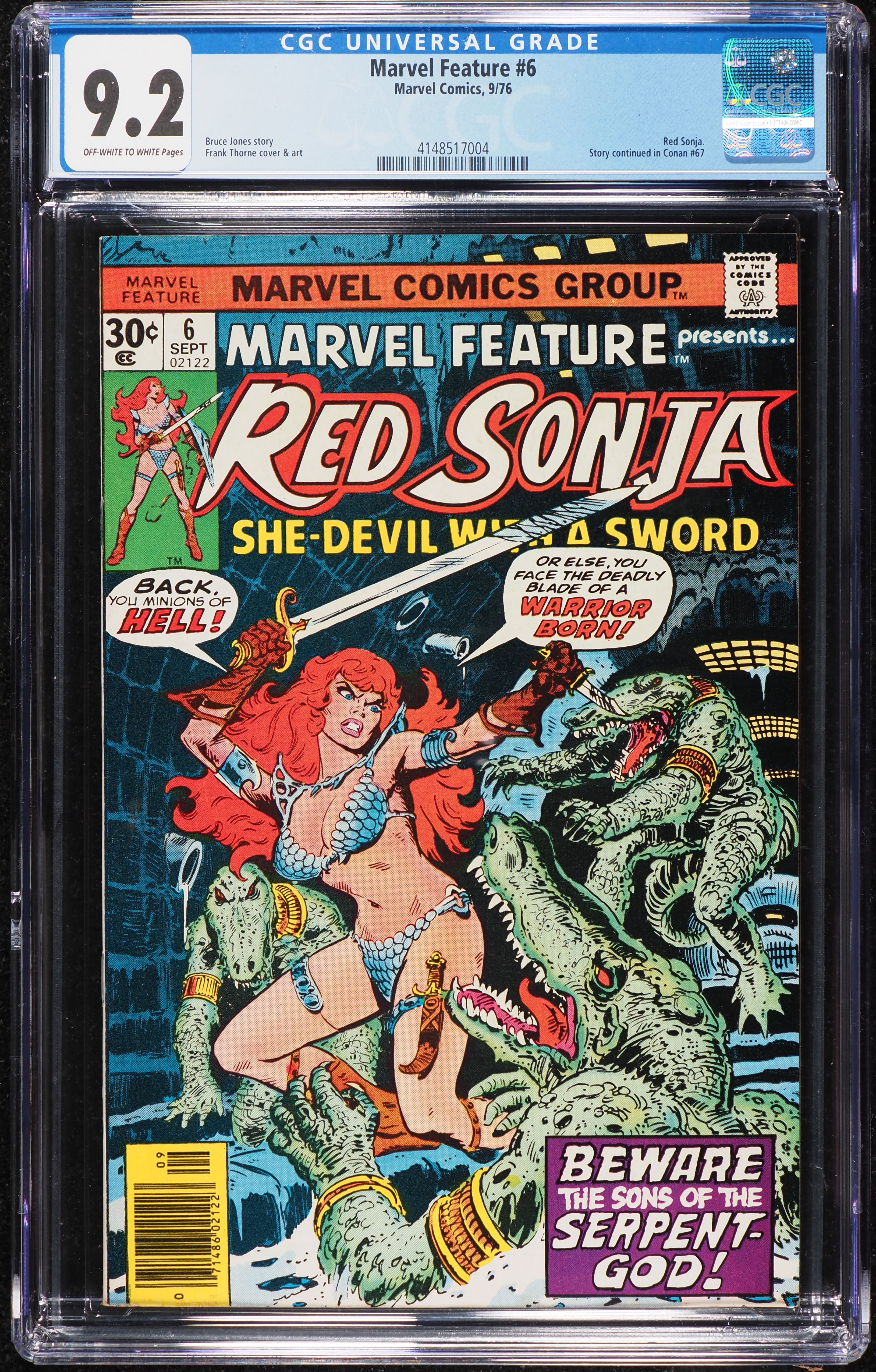 Marvel Feature #6 (Marvel, 1976) CGC 9.2 Off-White To White Pages