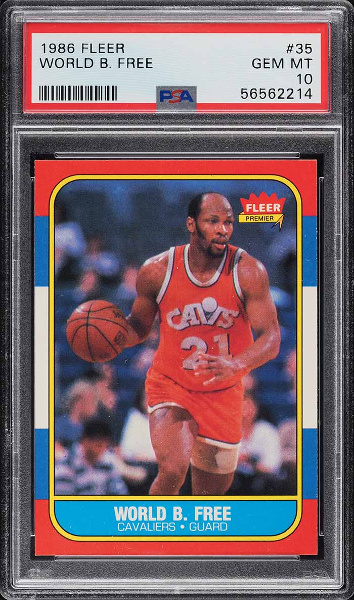 1986 Fleer Basketball World B. Free #35 PSA 10 GEM MINT