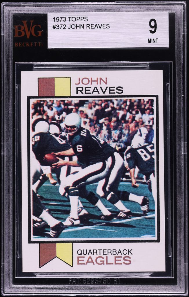 1973 Topps Football John Reaves ROOKIE #372 BVG 9 MINT