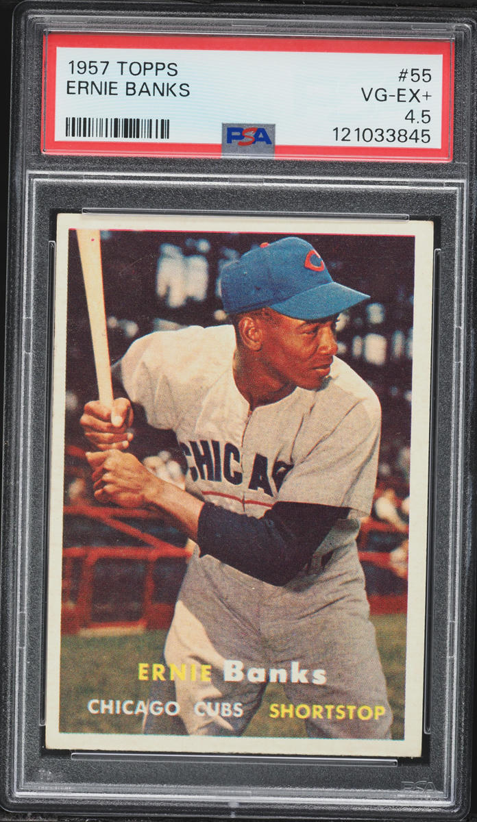 1957 Topps Ernie Banks #55 PSA 4.5 VGEX+