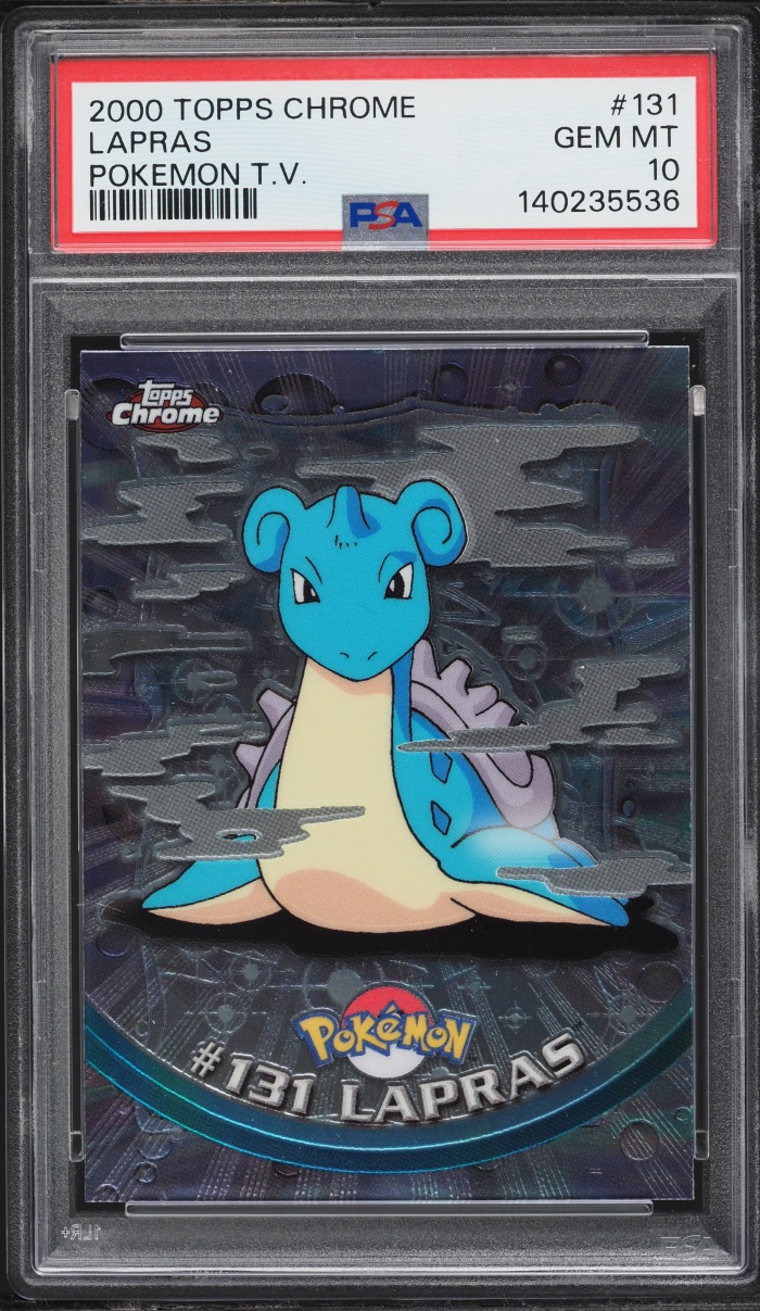2000 Topps Chrome Pokemon TV Series 2 Lapras #131 PSA 10 GEM MINT