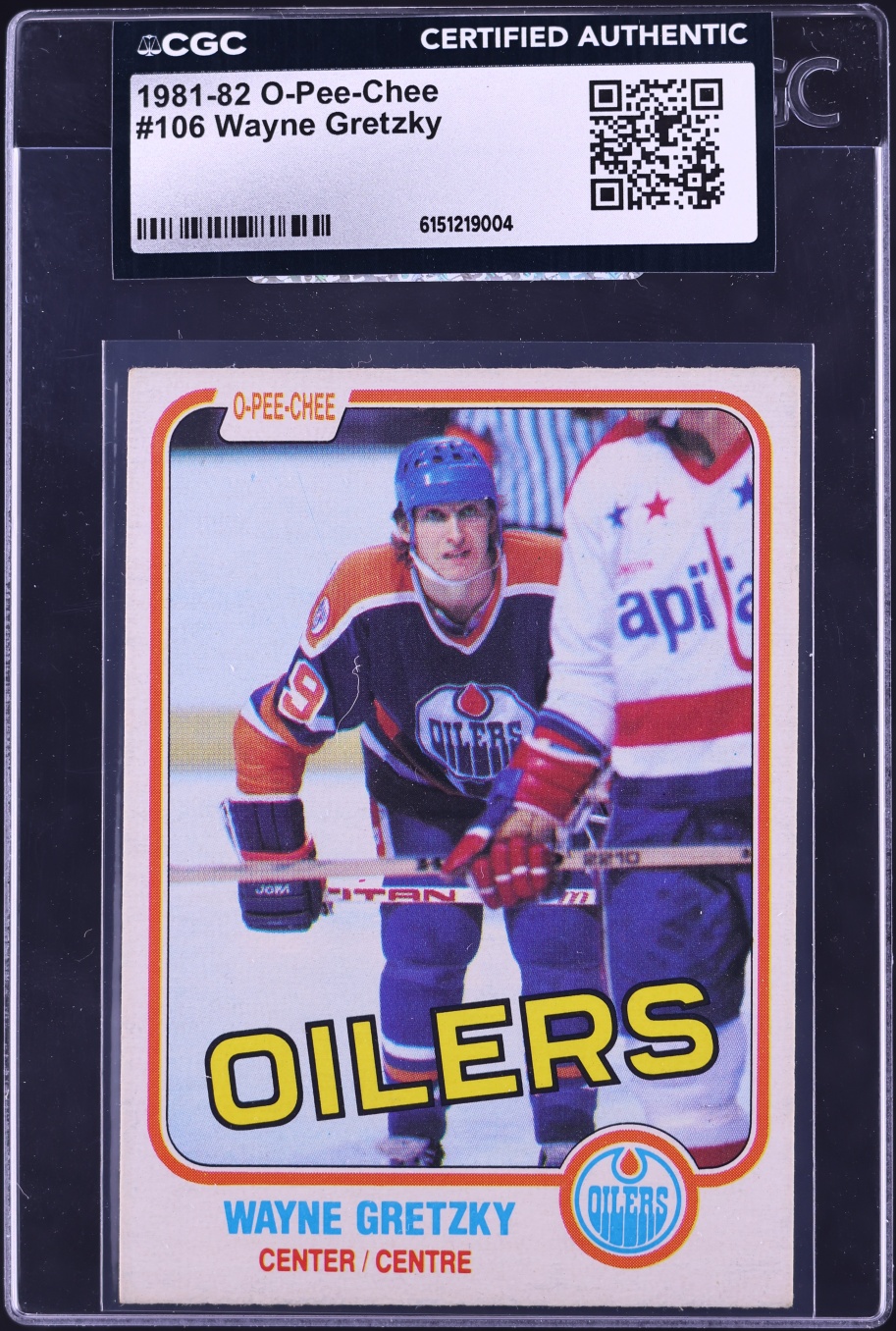 1981 O-Pee-Chee Hockey Wayne Gretzky #106 CGC AUTH