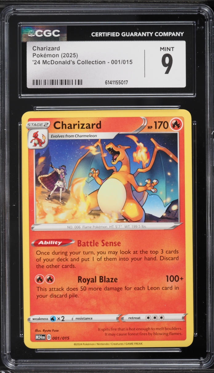 2025 Pokemon McDonald's Collection Charizard #1 CGC 9 MINT