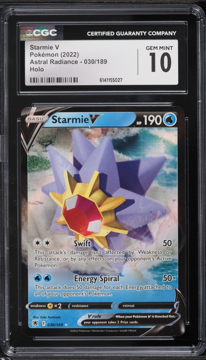 2022 Pokemon Sword & Shield Astral Radiance Alt Art Starmie V #30 CGC 10 GEM MINT