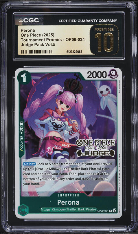 2024 One Piece Japanese Promo Official Event Prize Asia Perona