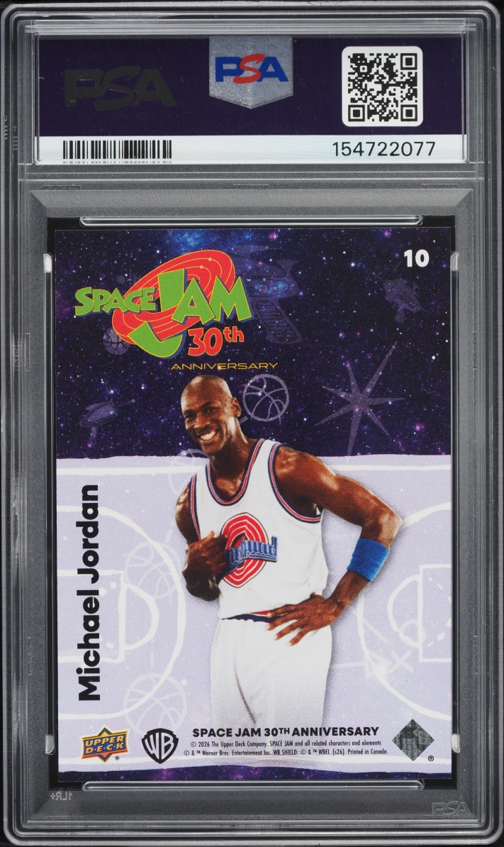 2026 Upper Deck Space Jam 30th Anniversary Michael Jordan #10 PSA 9 MINT