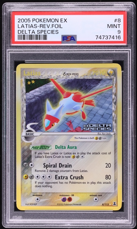 2005 Pokemon EX Delta Species Reverse Holo Latias #8 PSA 9 MINT
