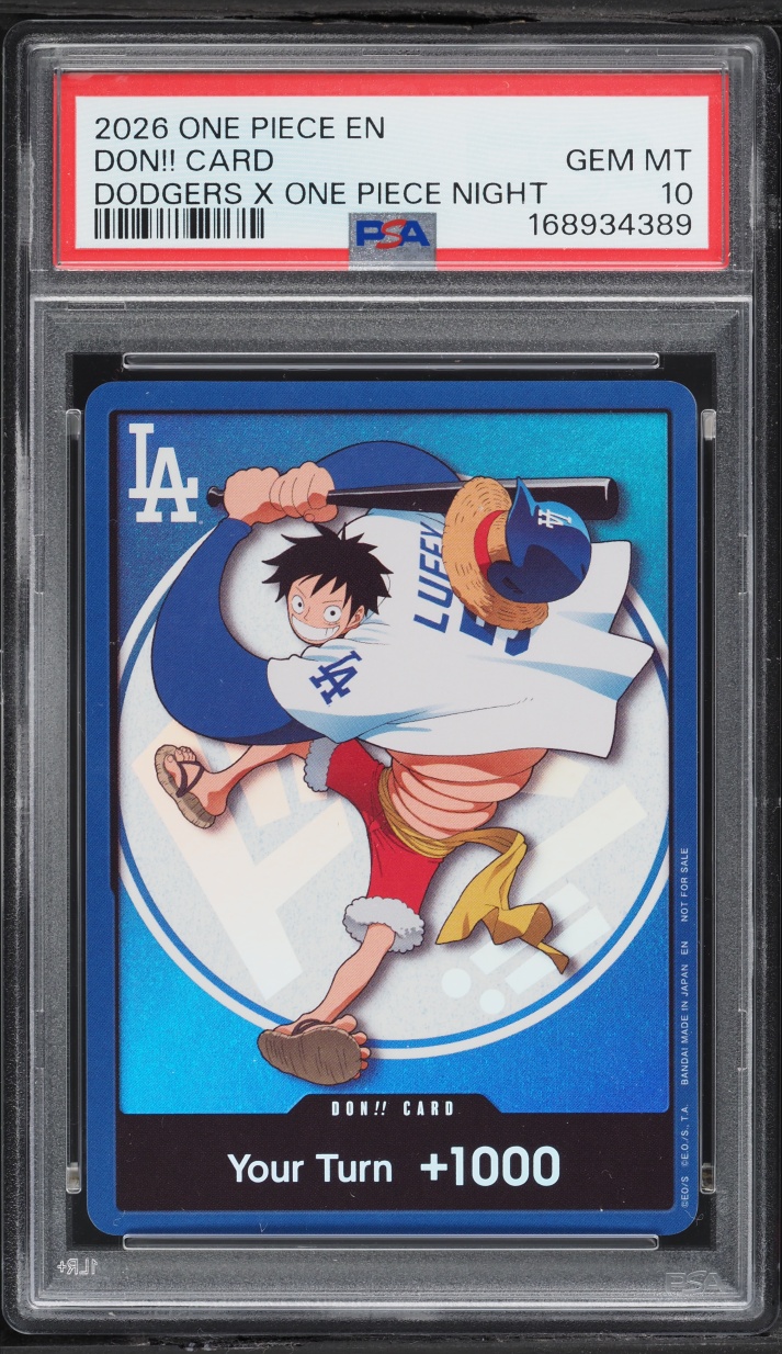 2026 One Piece Promo Dodgers X Night Don!! PSA 10 GEM MINT