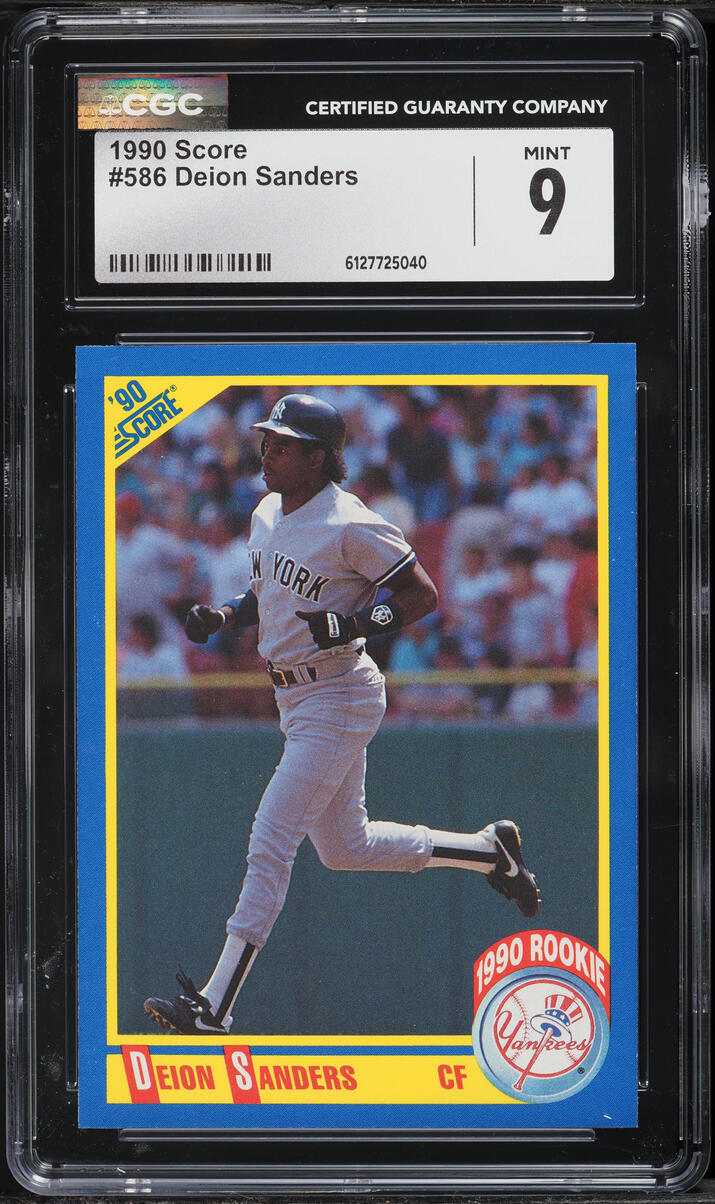 1990 Score Deion Sanders #586 CGC 9 MINT