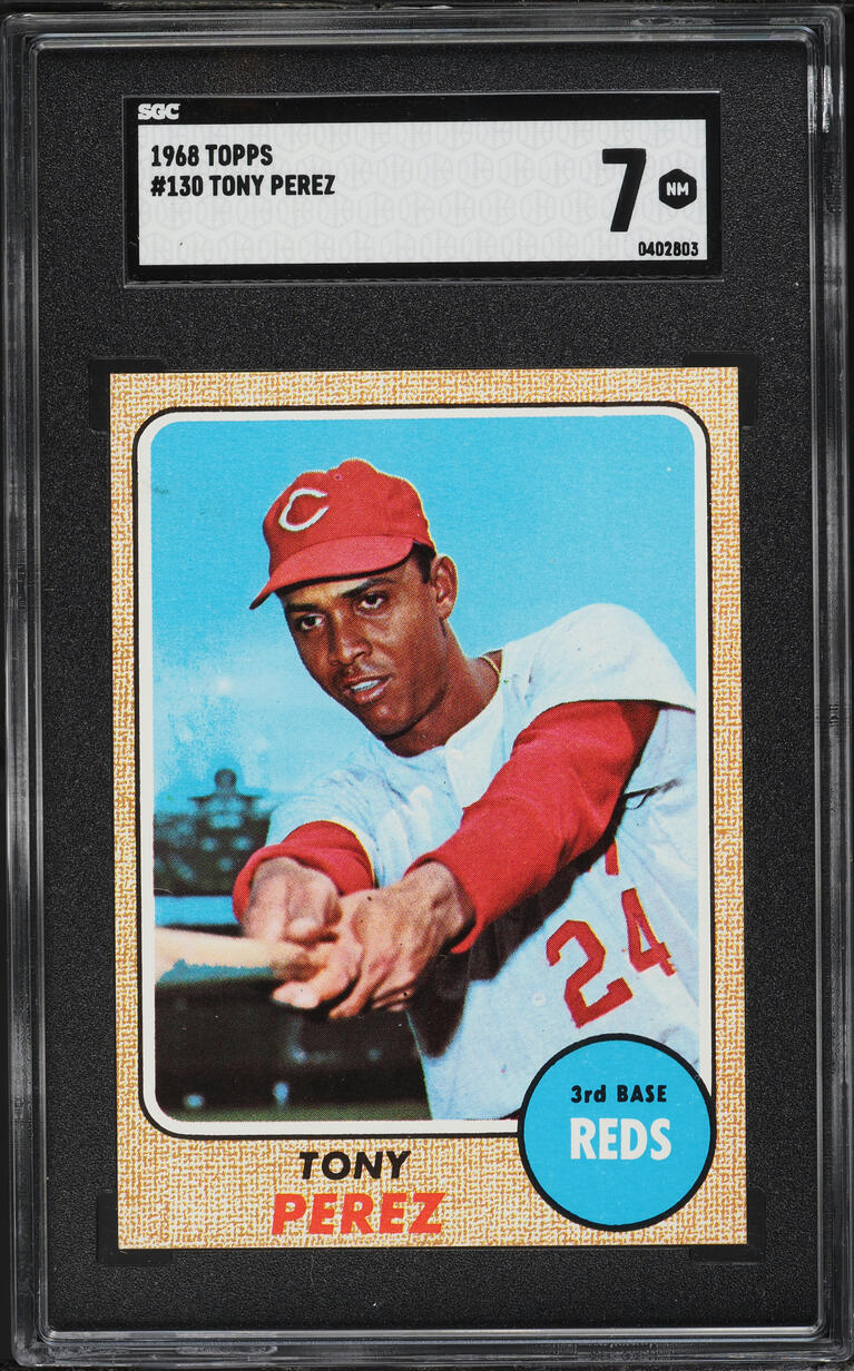 1968 Topps Tony Perez #130 SGC 7 NRMT