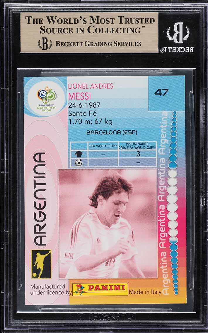 2006 Panini World Cup Germany Lionel Messi #47 BGS 9.5 GEM