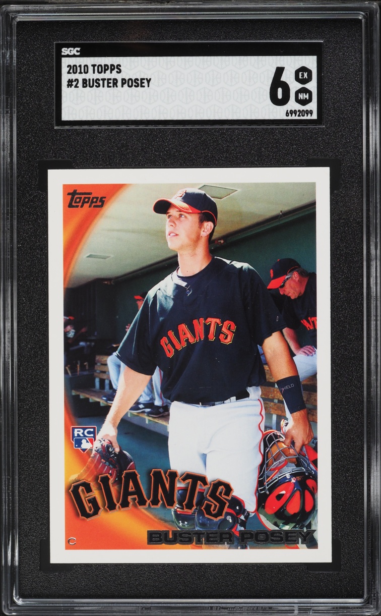 2010 Topps Buster Posey ROOKIE #2 SGC 6 EXMT