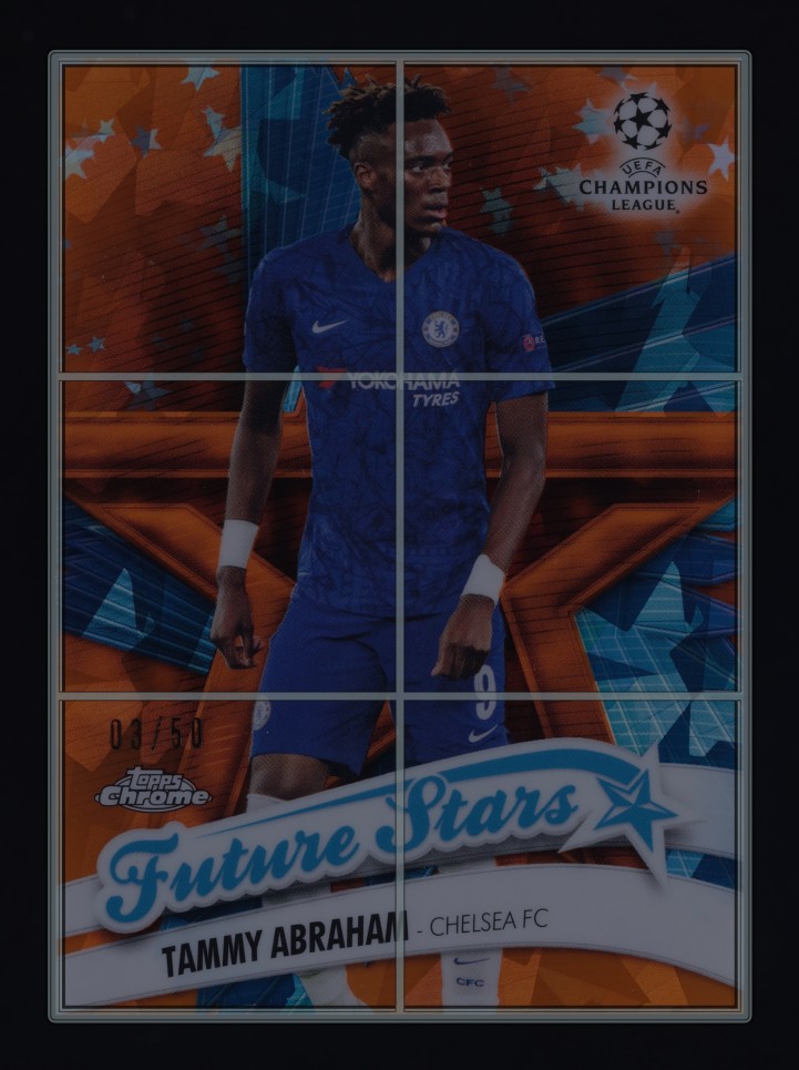 2019 Topps Chrome Sapphire UEFA Future Orange Tammy Abraham ROOKIE /50 MBA AUTH