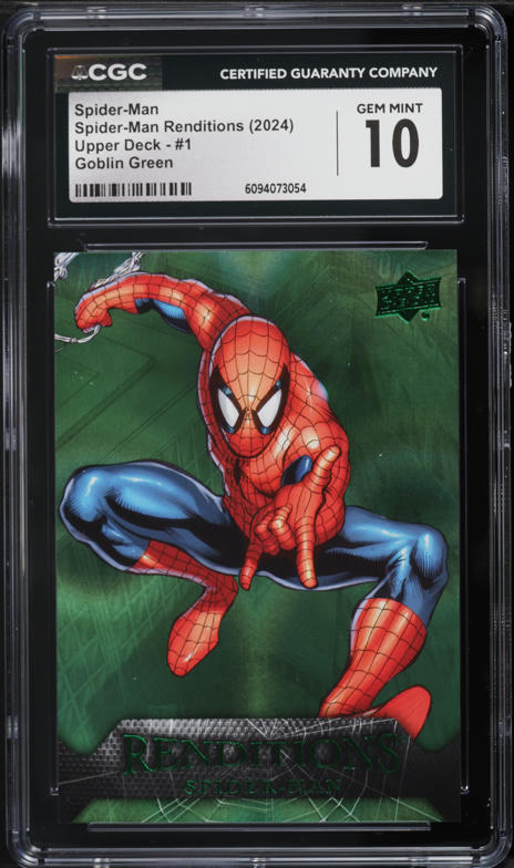 2024 Upper Deck Spider-Man Renditions Goblin Green Spider-Man /399