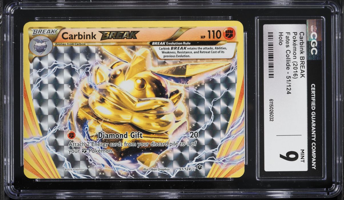 2016 Pokemon XY Fates Collide Carbink BREAK #51 CGC 9 MINT