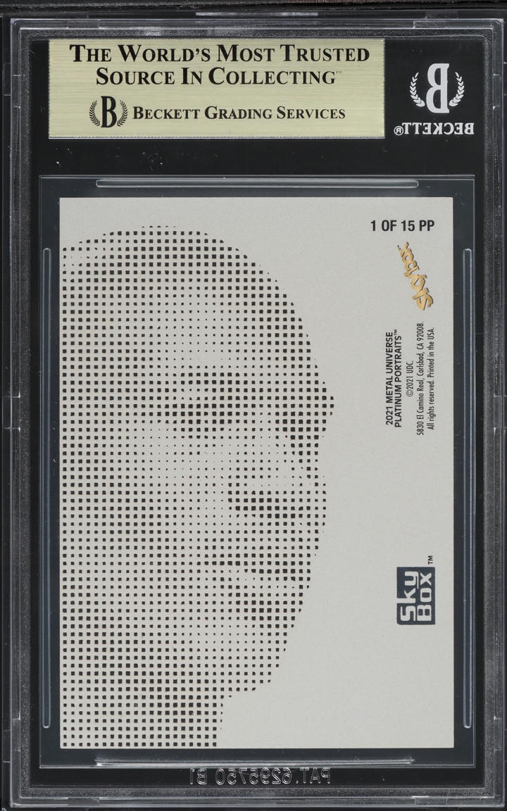 2021 Metal Universe Platinum Portraits Diamond Club Michael Jordan #PP1 BGS 9.5