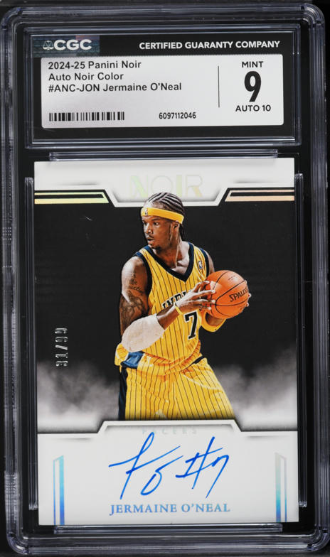 2024 Panini Noir Black & White Jermaine O'Neal AUTO /99 #ANB-JON