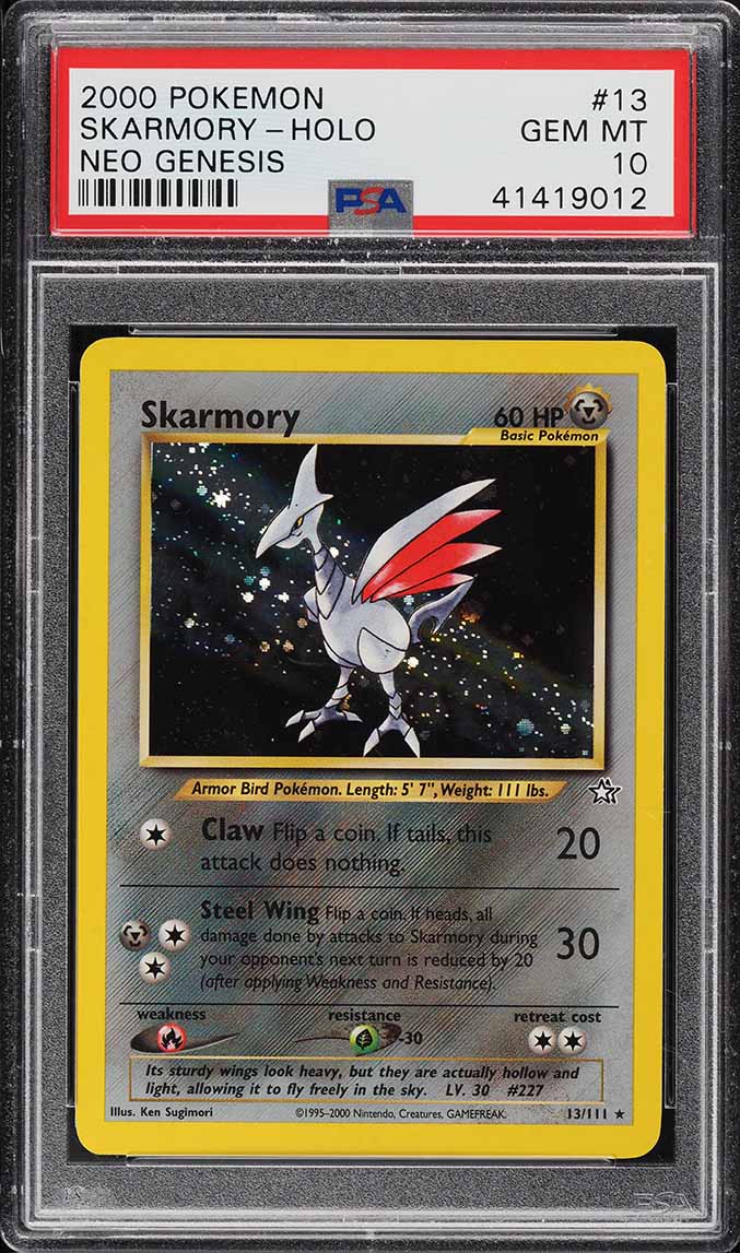 2000 Pokemon Neo Genesis Holo Skarmory #13 PSA 10 GEM MINT