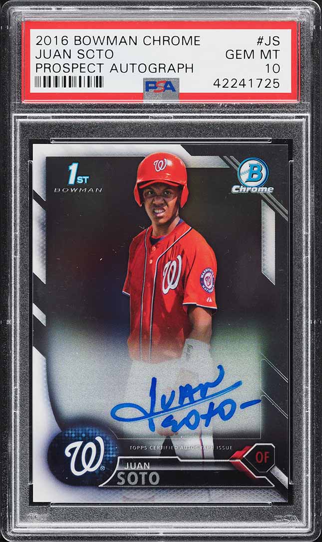 2017 Bowman Chrome Scouts Top 100 Juan Soto PROSPECT #BTP-60 CGC