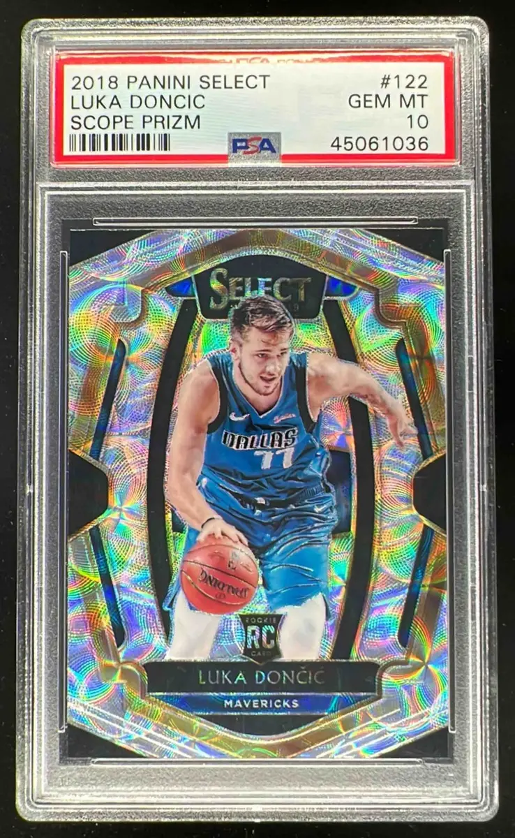 2018-19 Panini Select Scope Prizms #122 Luka Doncic RC Premier PSA